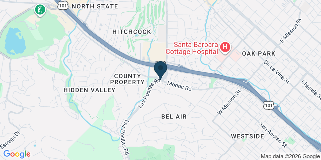 Map showing Santa Barbara, Santa Barbara County, CA