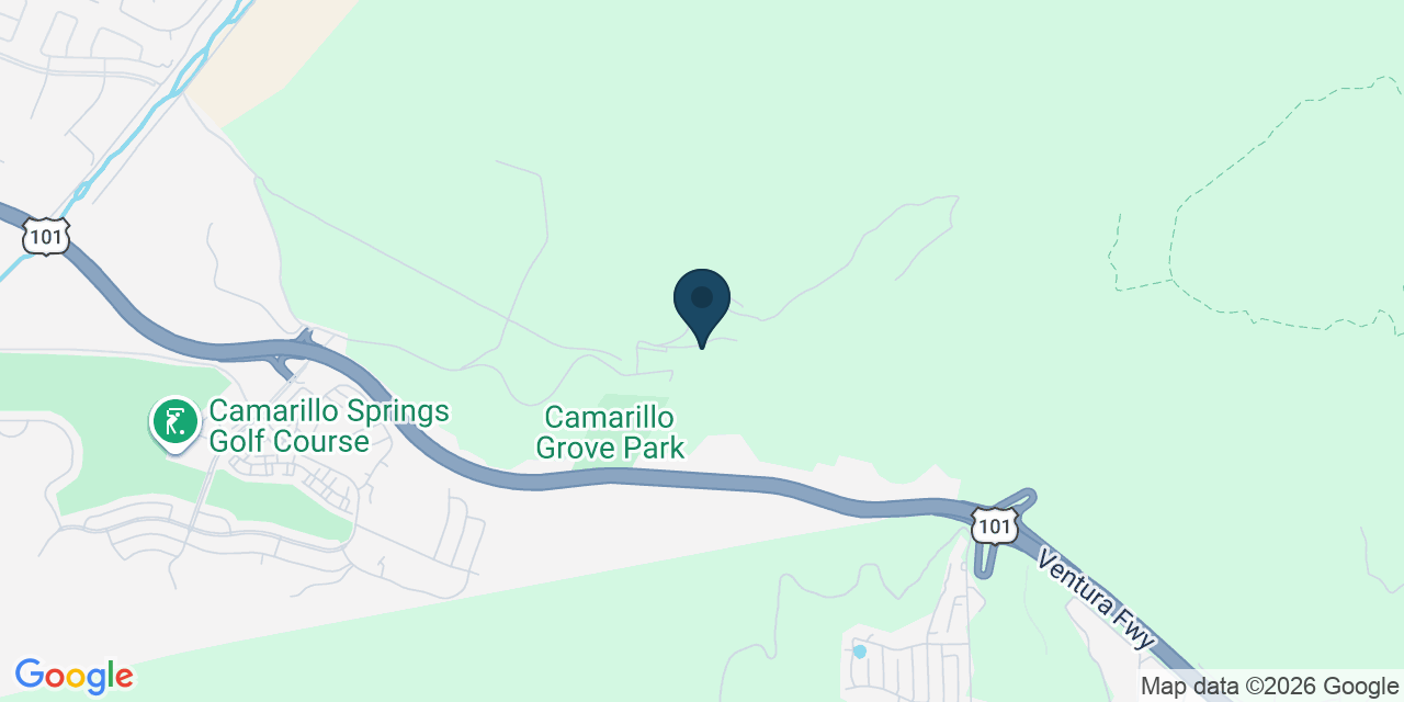 Map showing Camarillo, Ventura County, CA