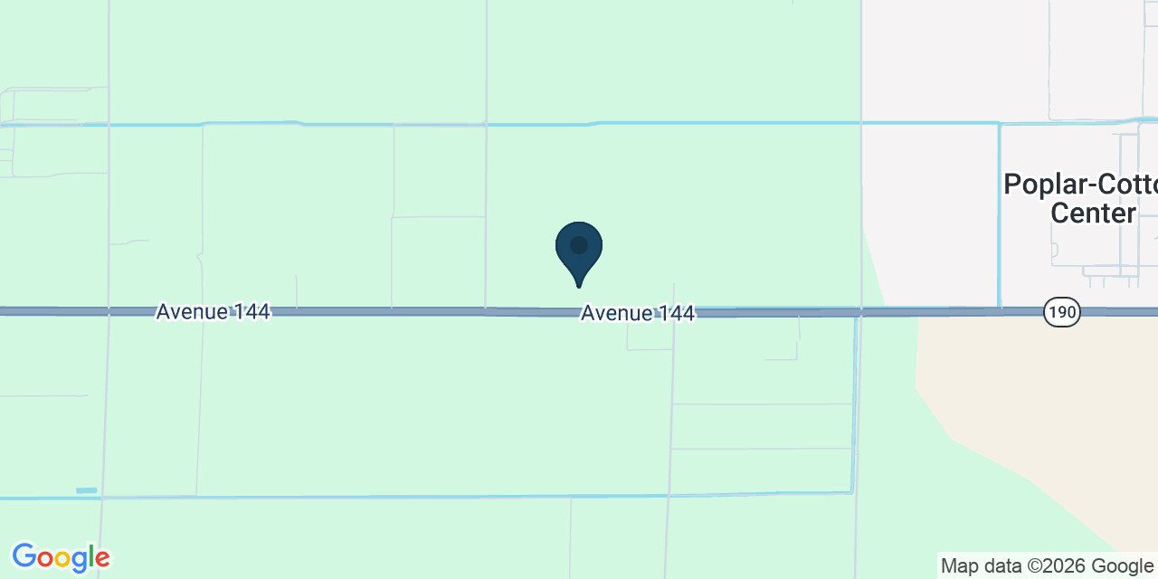 Map showing Porterville, Tulare County, CA