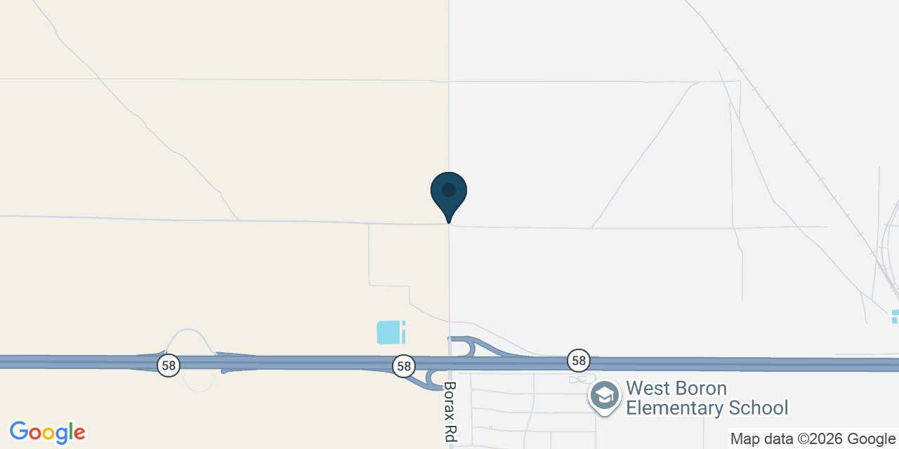 Map showing Kern County, CA