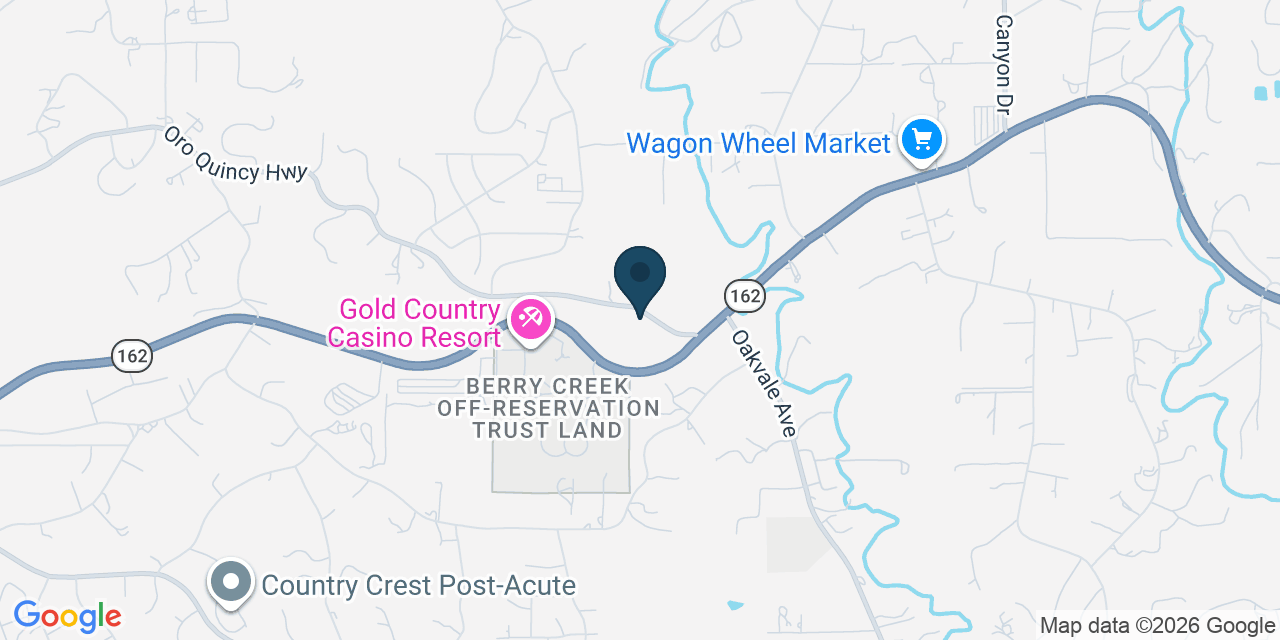 Map showing Oroville, Butte County, CA