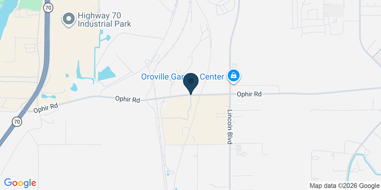 Map showing South Oroville, Butte County, CA