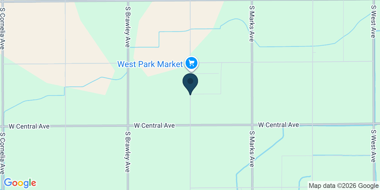 Map showing Fresno, Fresno County, CA