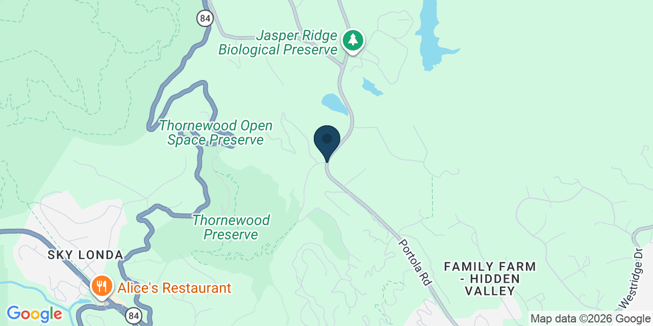 Map showing Woodside, San Mateo County, CA