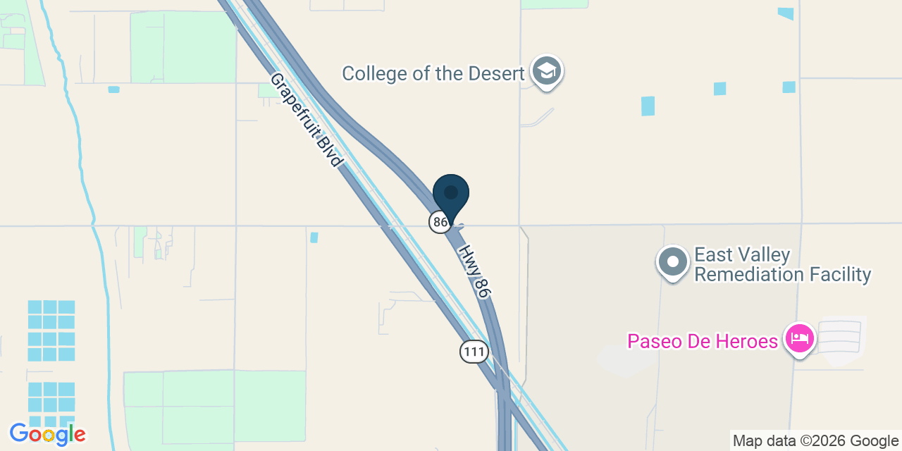 Map showing Riverside County, CA