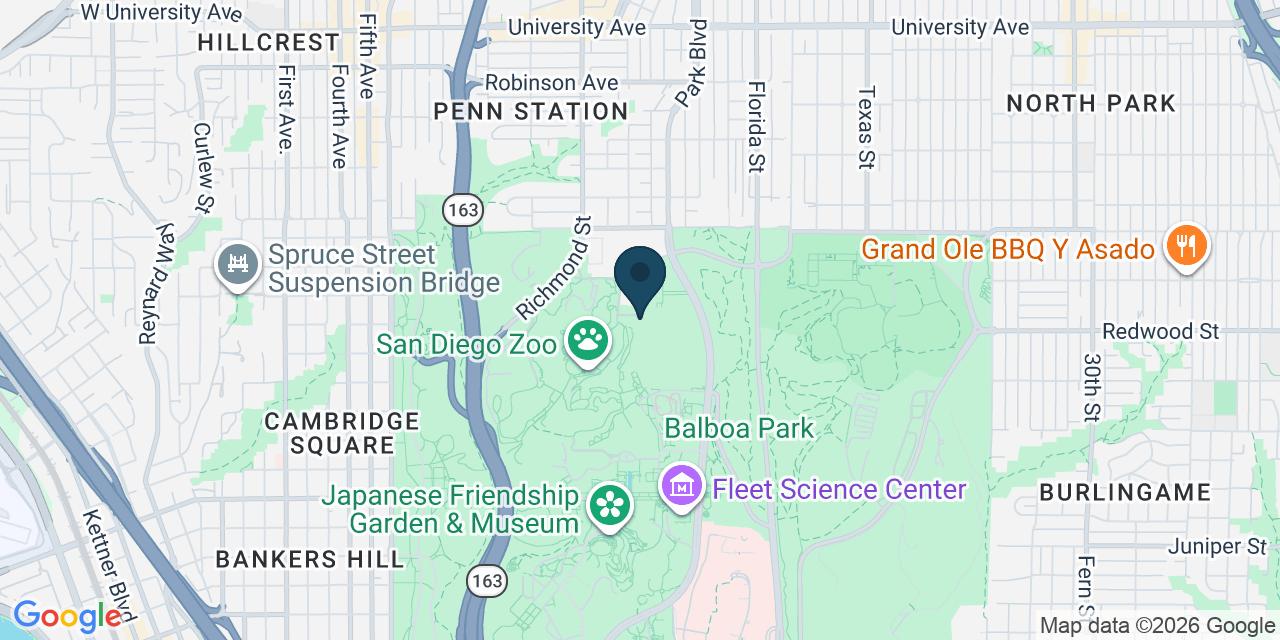 Map showing San Diego, San Diego County, CA