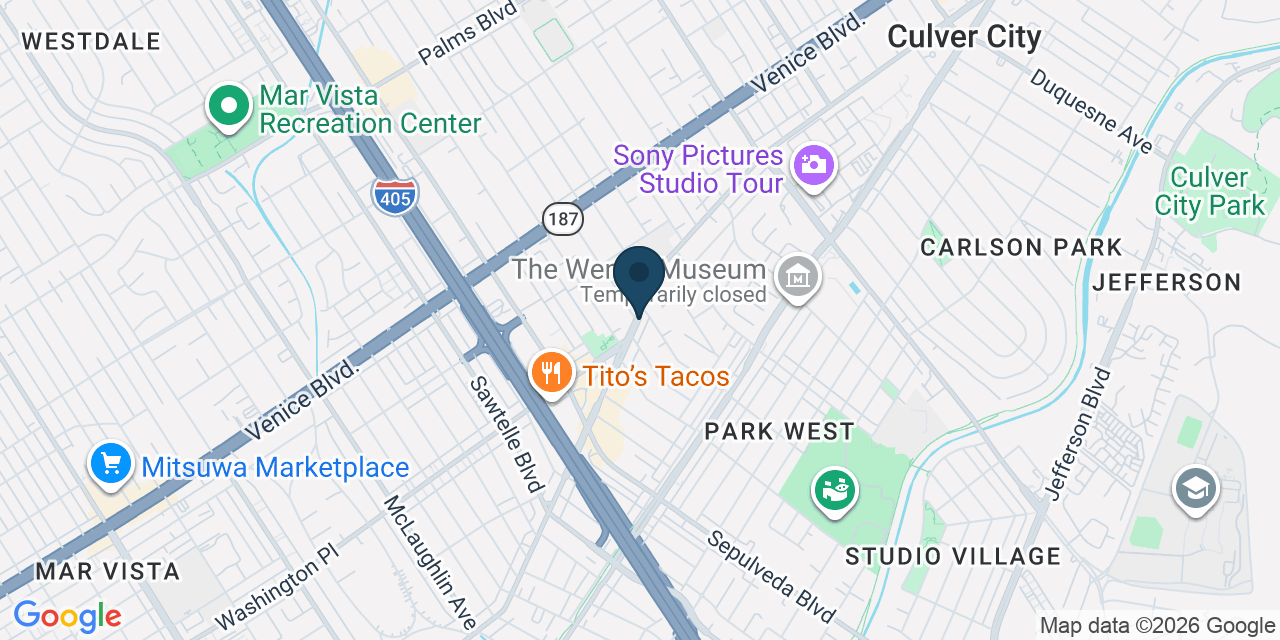 Map showing Los Angeles County, CA