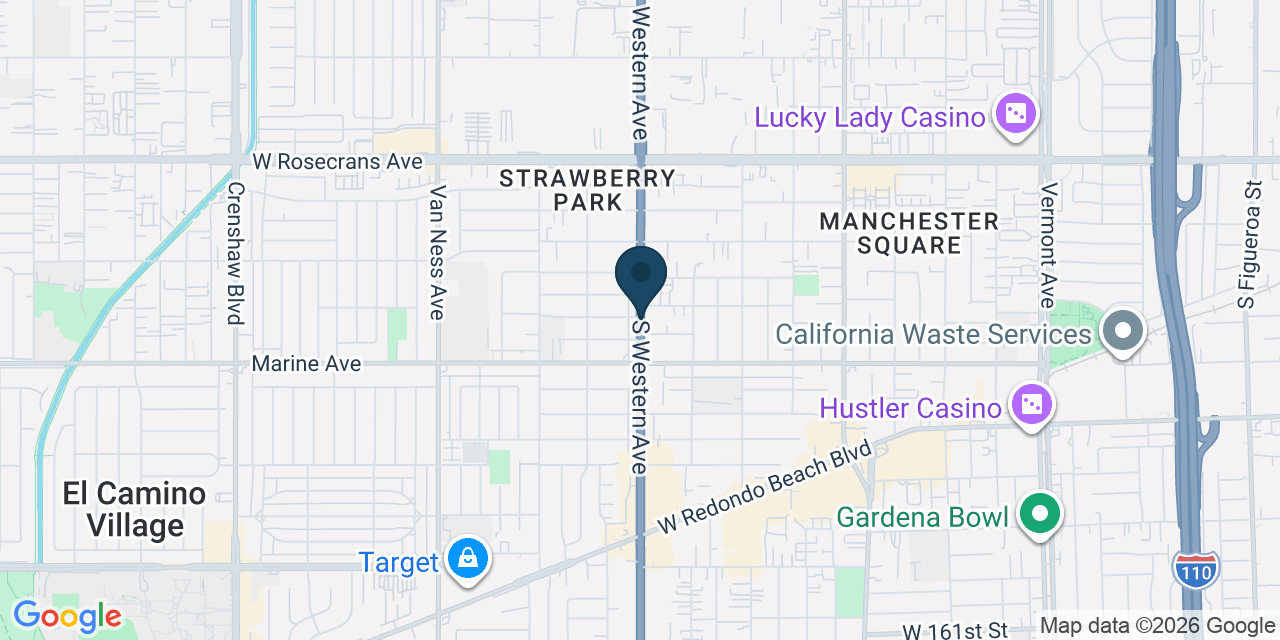 Map showing Los Angeles County, CA