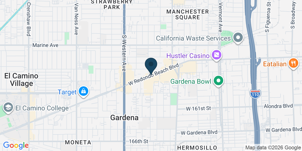 Map showing Los Angeles County, CA