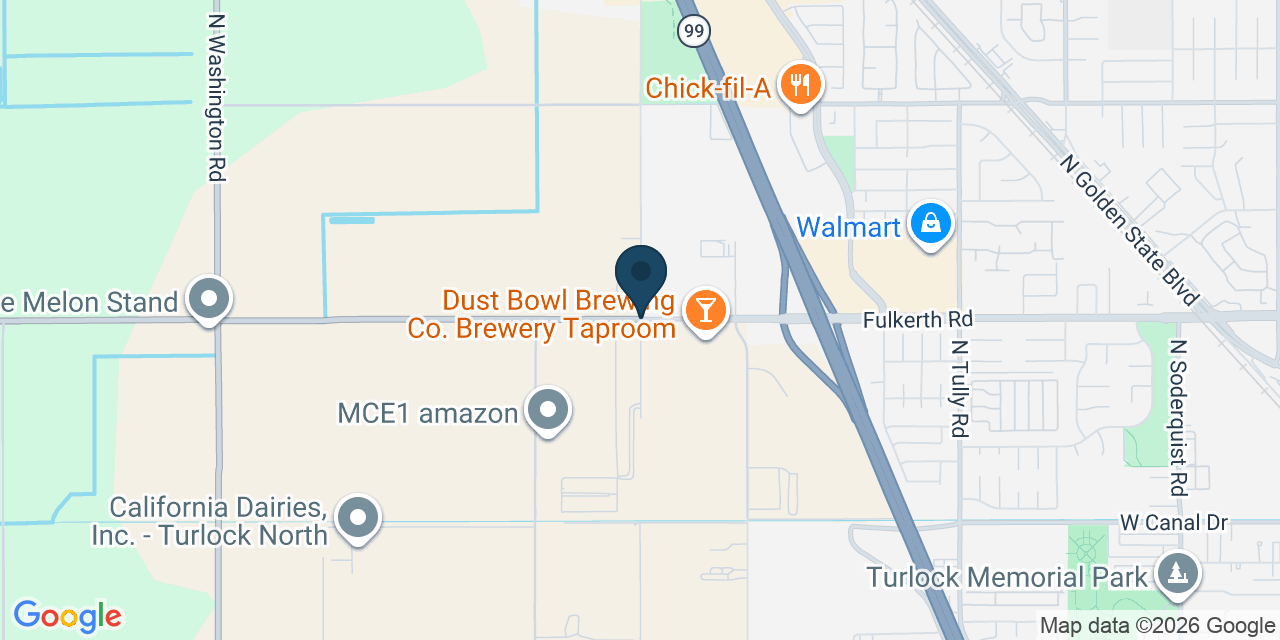 Map showing Stanislaus County, CA