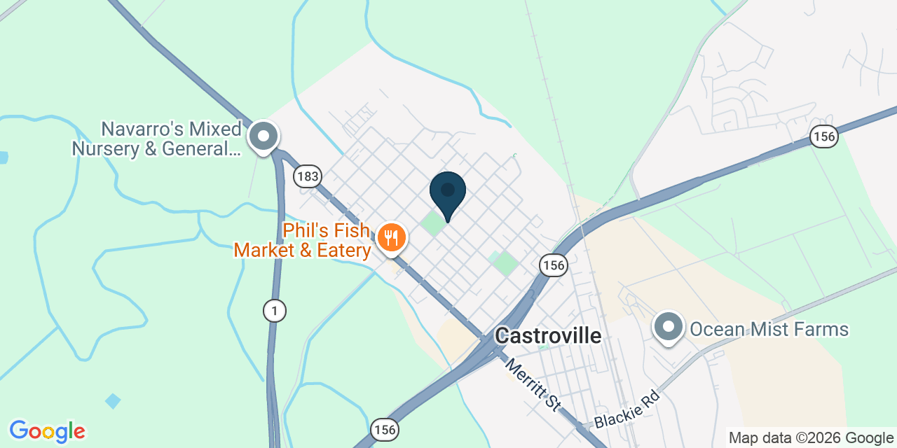 Map showing Castroville, Monterey County, CA