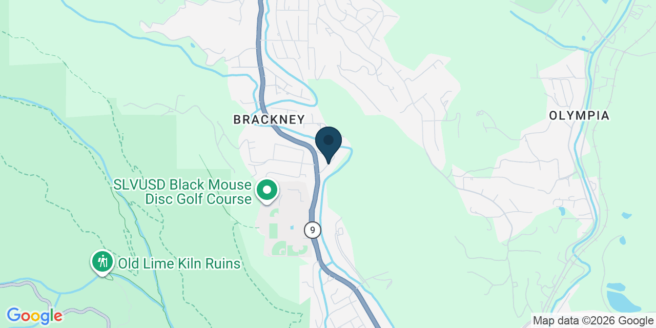 Map showing Ben Lomond, Santa Cruz County, CA