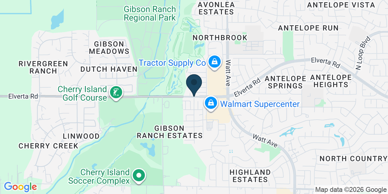 Map showing Antelope, Sacramento County, CA
