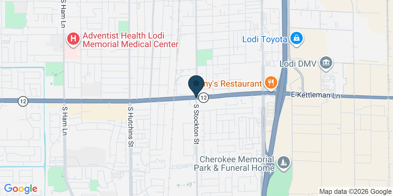 Map showing Lodi, San Joaquin County, CA