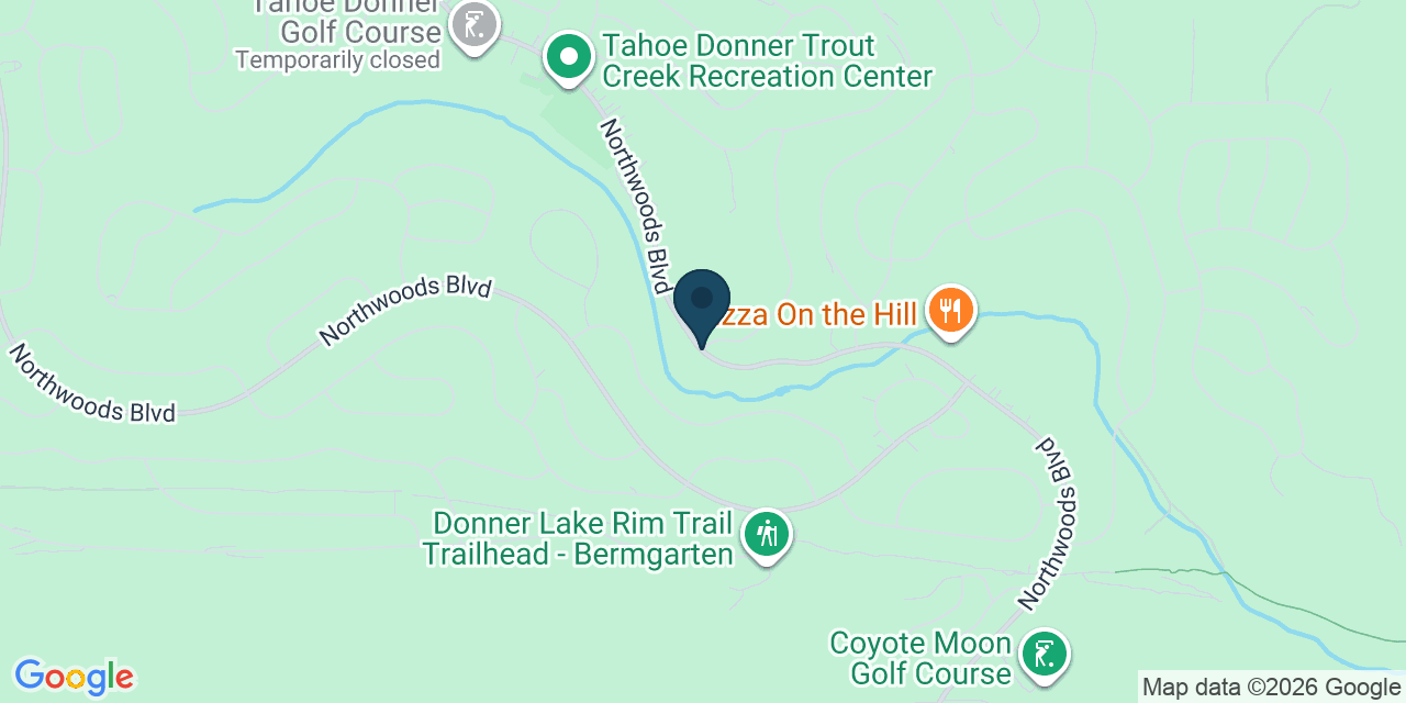 Map showing Truckee, Nevada County, CA