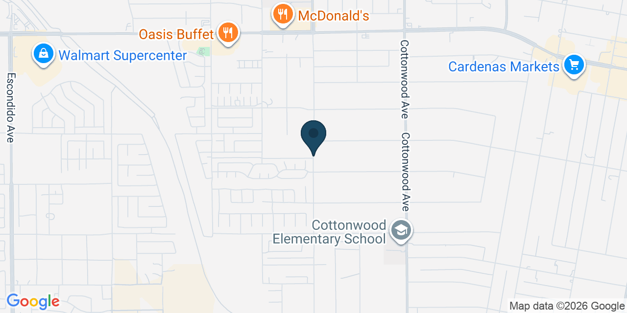 Map showing Hesperia, San Bernardino County, CA