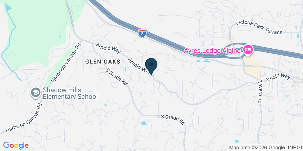 Map showing Alpine, San Diego County, CA