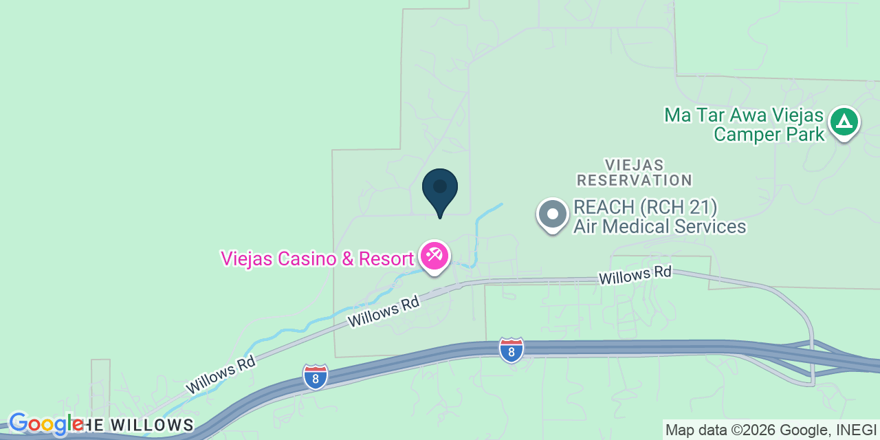 Map showing Alpine, San Diego County, CA