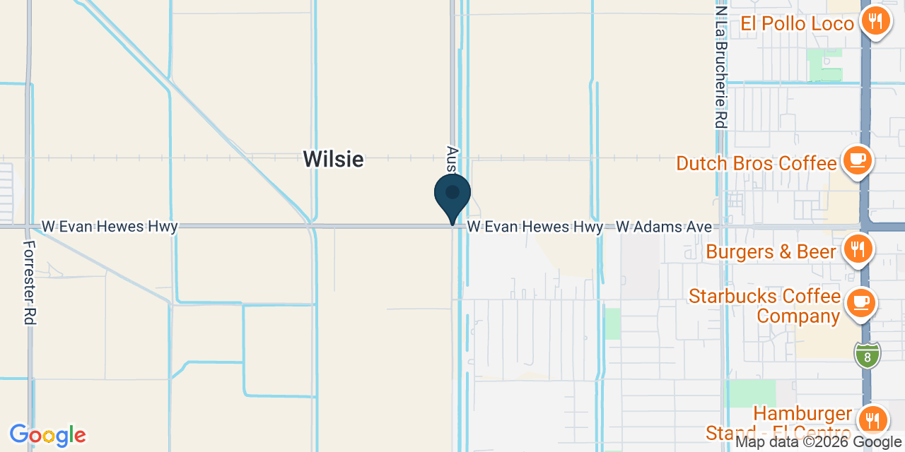 Map showing Imperial County, CA