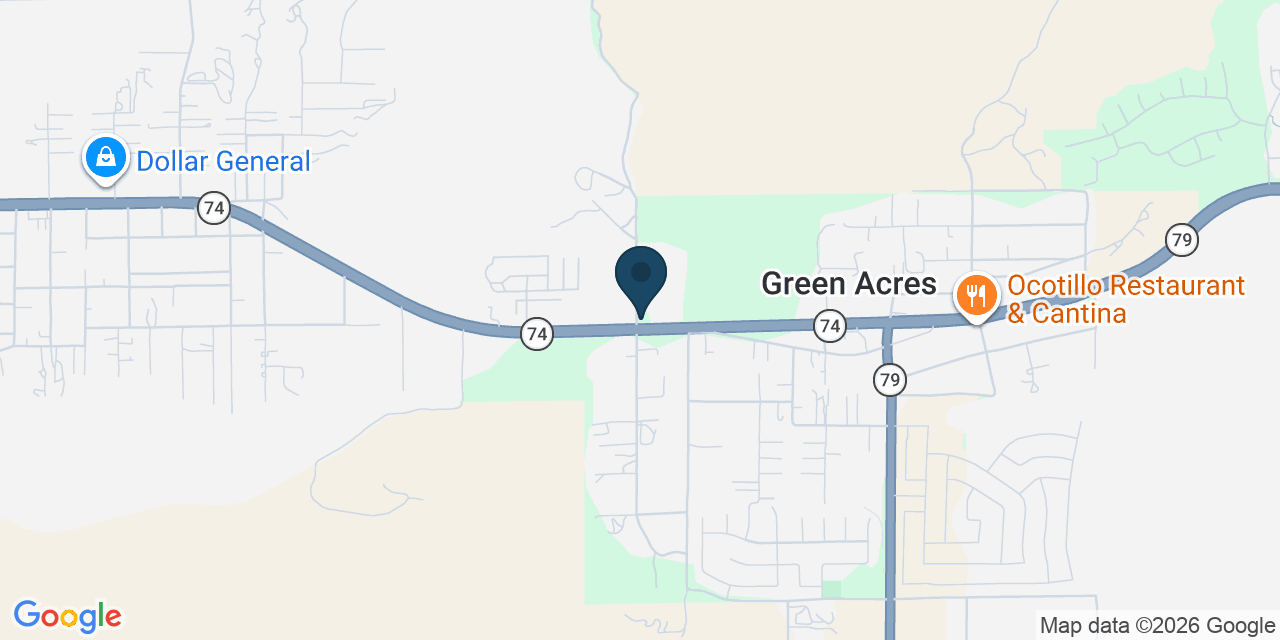 Map showing Hemet, Riverside County, CA