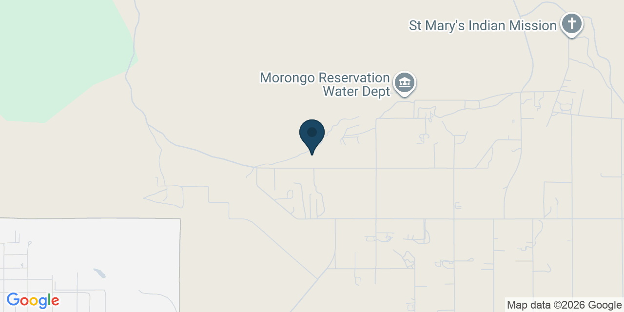 Map showing Banning, Riverside County, CA