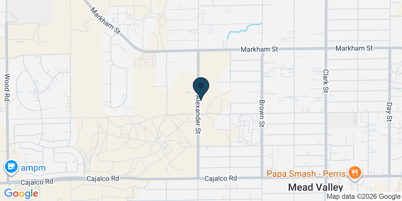 Map showing Perris, Riverside County, CA