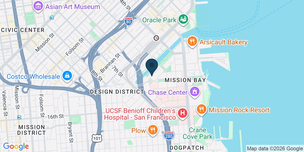 Map showing San Francisco, San Francisco County, CA
