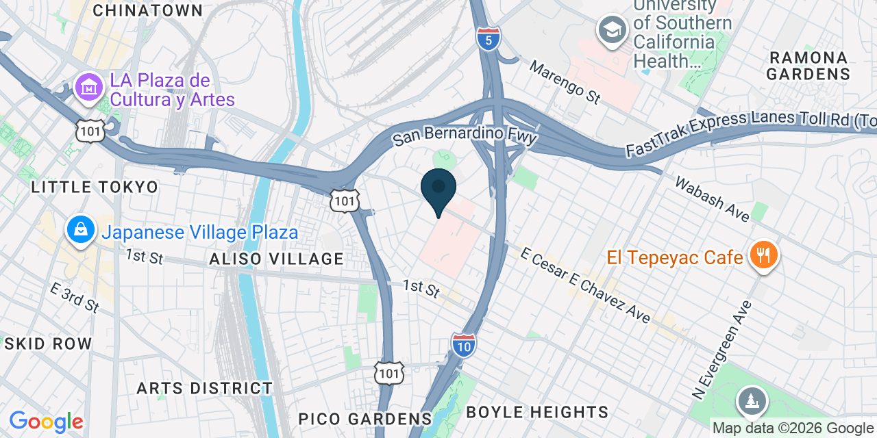 Map showing Los Angeles, Los Angeles County, CA