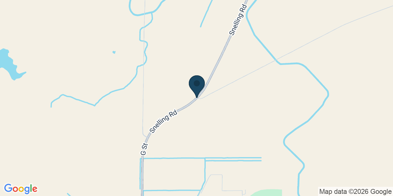 Map showing Merced County, CA
