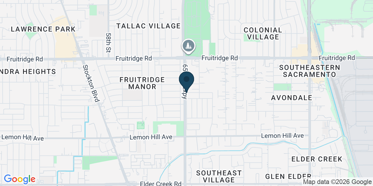 Map showing Sacramento County, CA