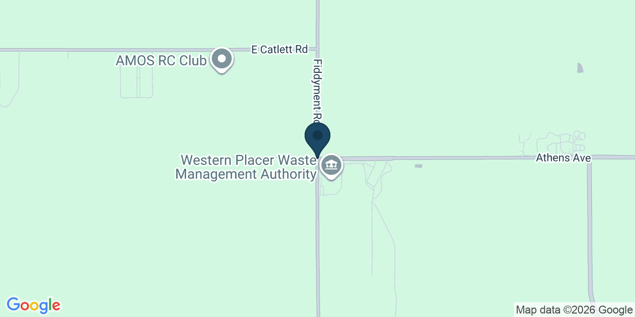 Map showing Placer County, CA