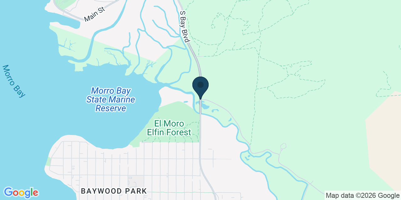 Map showing San Luis Obispo County, CA