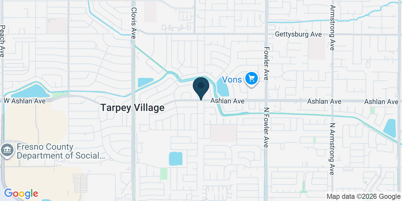 Map showing Clovis, Fresno County, CA