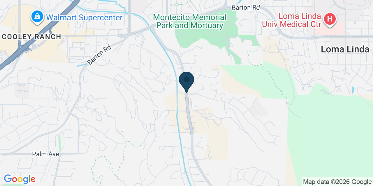 Map showing San Bernardino County, CA