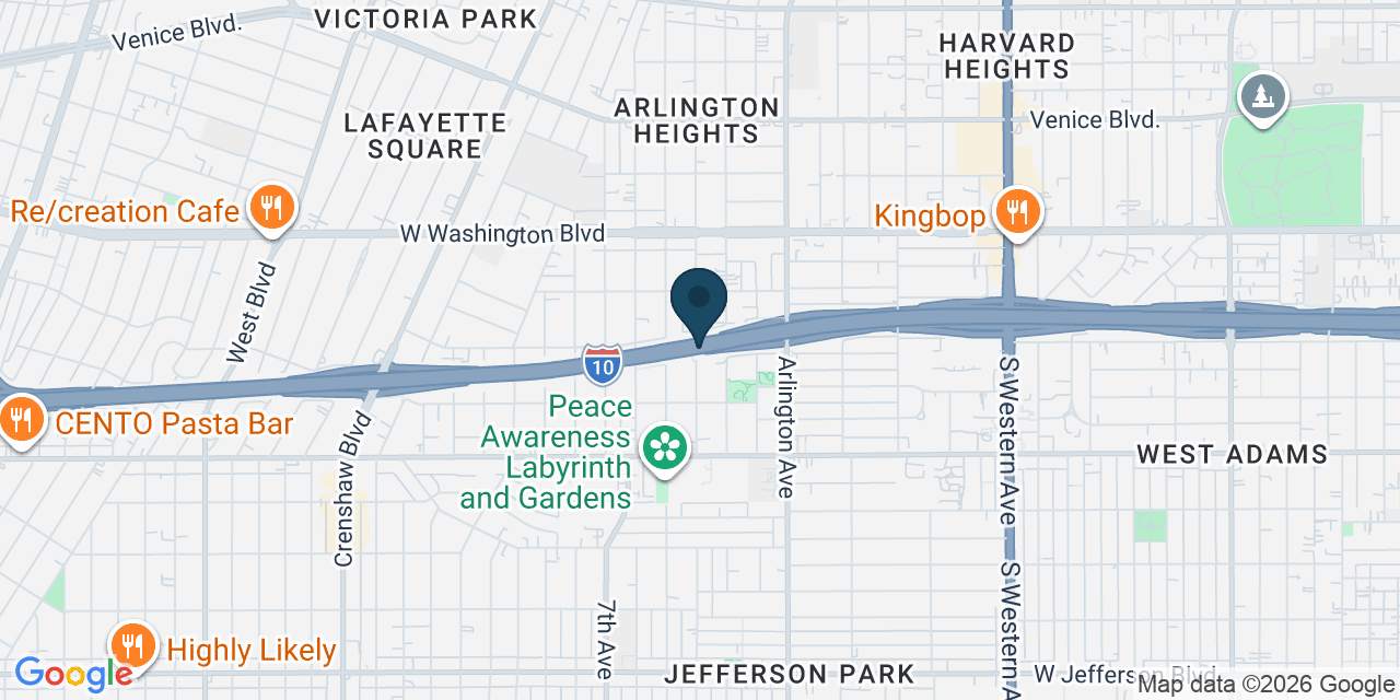 Map showing Los Angeles, Los Angeles County, CA