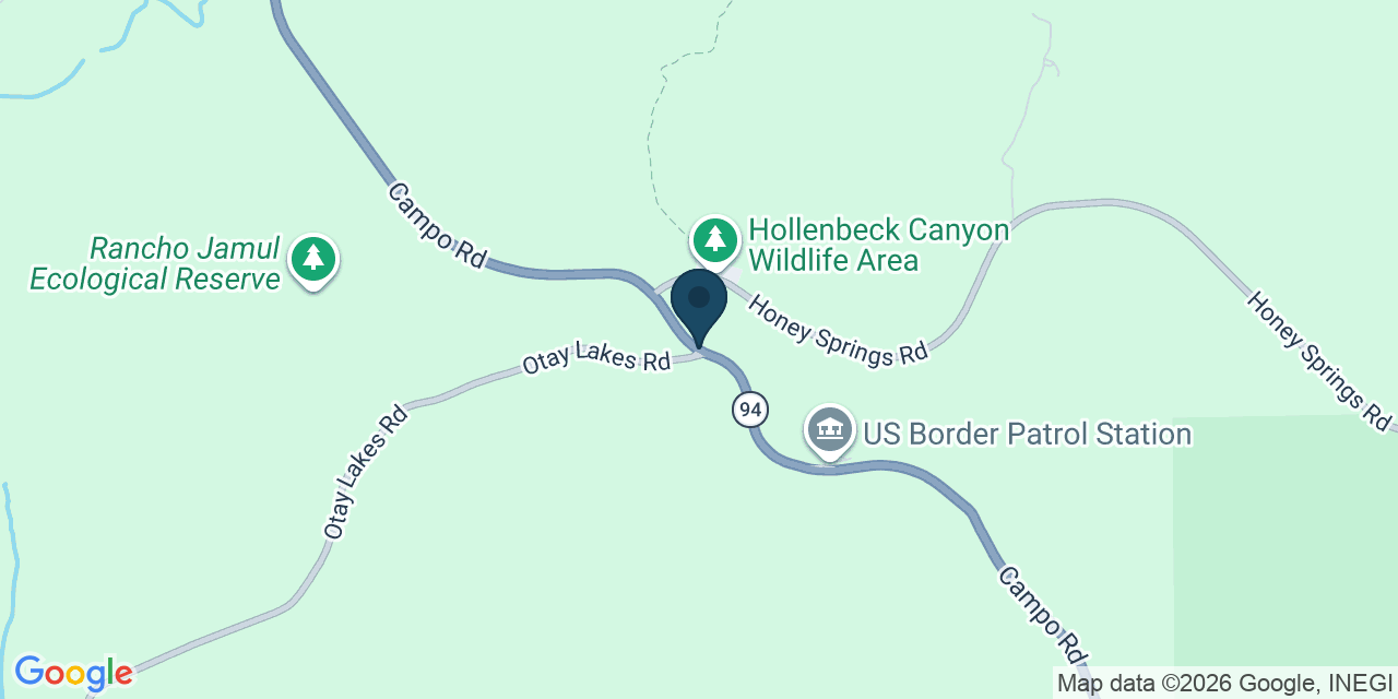 Map showing San Diego County, CA