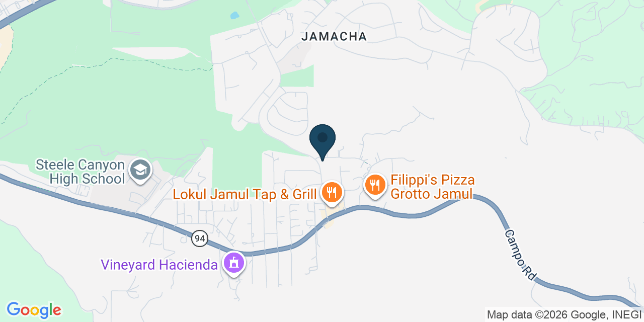 Map showing Spring Valley, San Diego County, CA