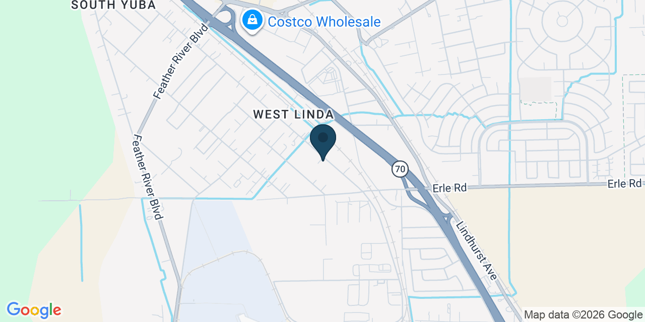 Map showing Linda, Yuba County, CA