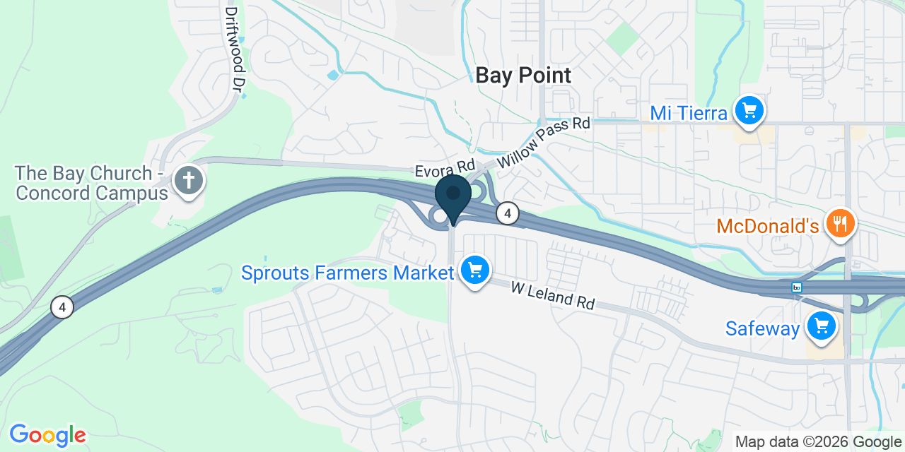 Map showing Pittsburg, Contra Costa County, CA