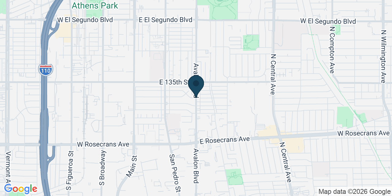 Map showing Los Angeles County, CA