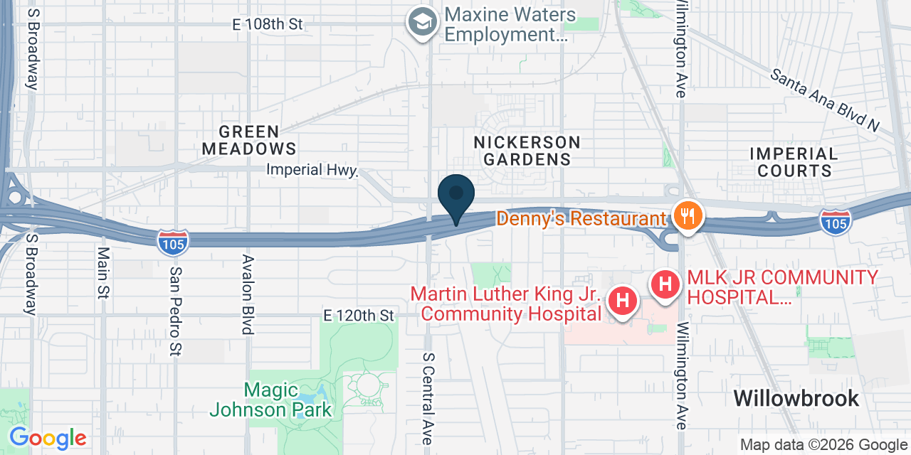 Map showing Los Angeles County, CA