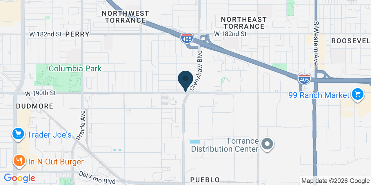 Map showing Los Angeles County, CA