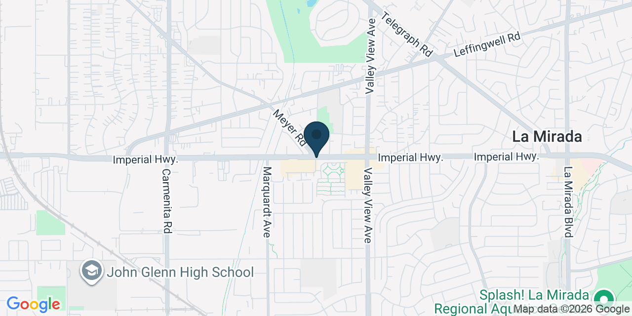 Map showing South Whittier, Los Angeles County, CA