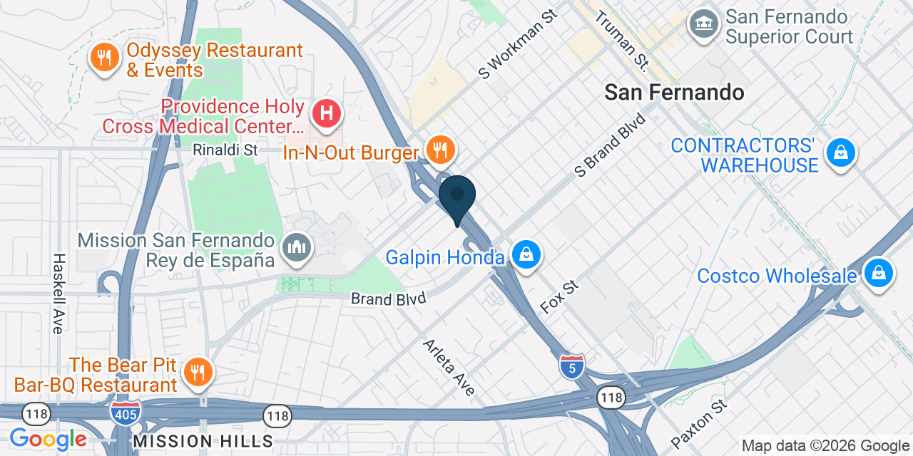 Map showing Los Angeles, Los Angeles County, CA