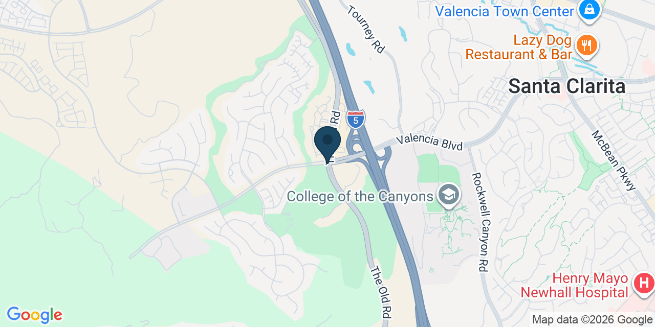 Map showing Stevenson Ranch, Los Angeles County, CA