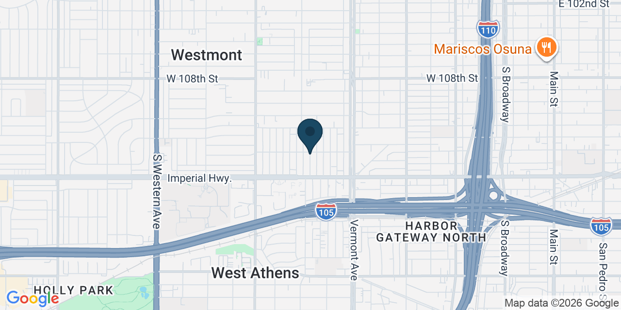 Map showing Los Angeles County, CA