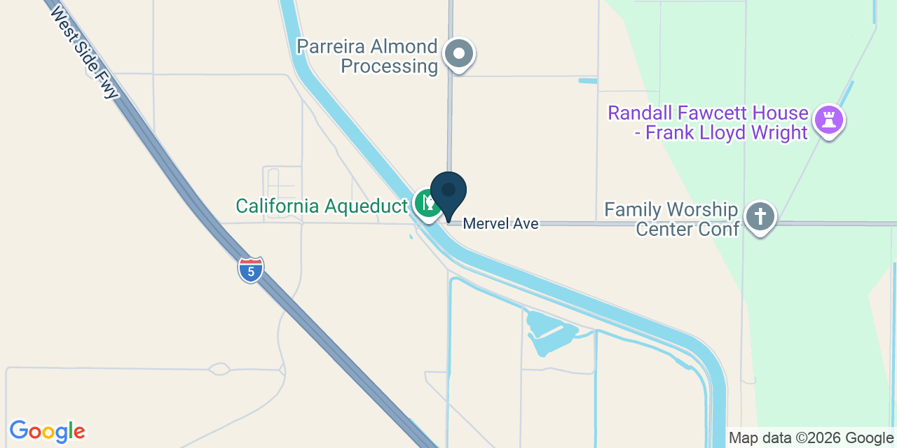 Map showing Merced County, CA