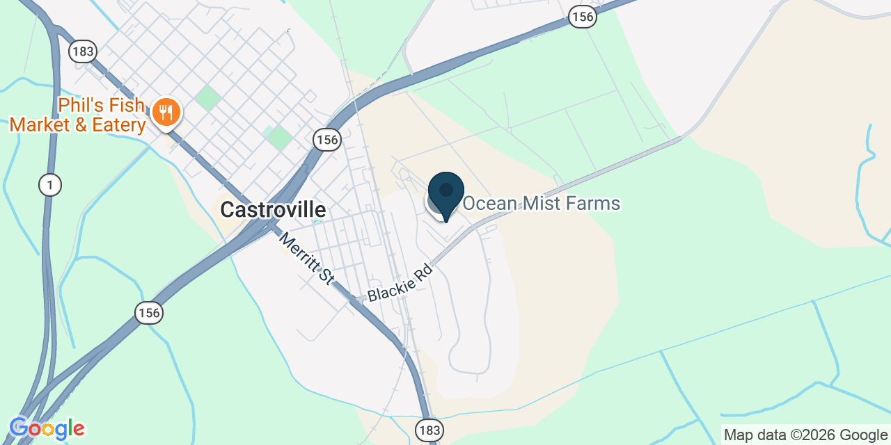 Map showing Castroville, Monterey County, CA