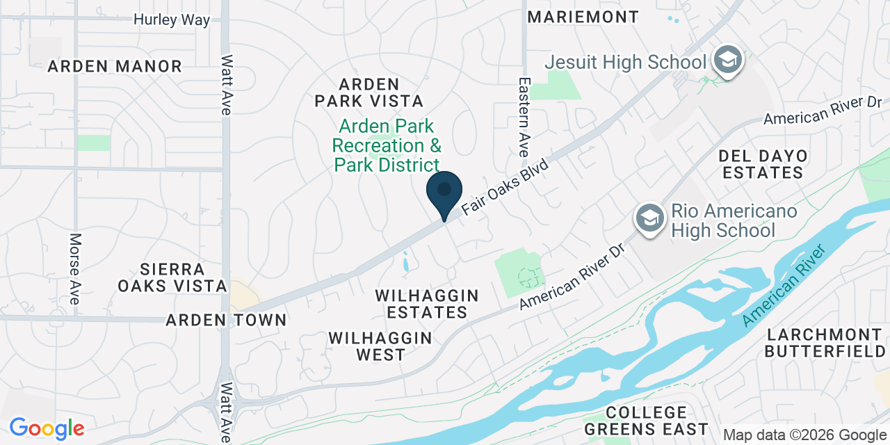 Map showing Arden-Arcade, Sacramento County, CA