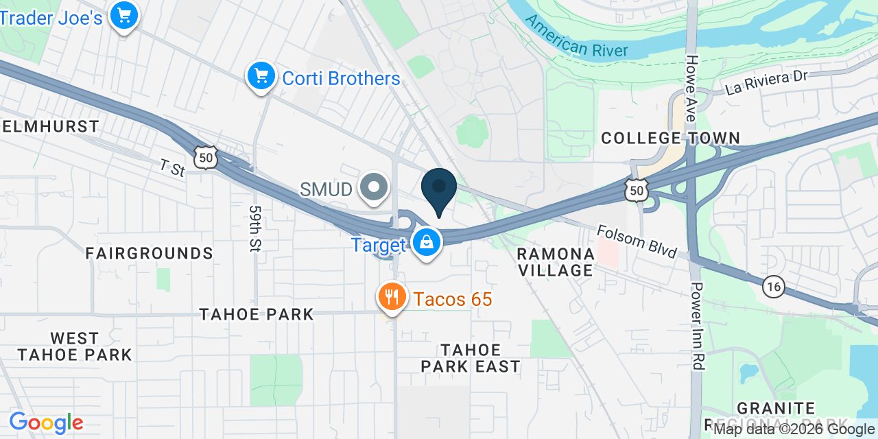 Map showing Sacramento, Sacramento County, CA